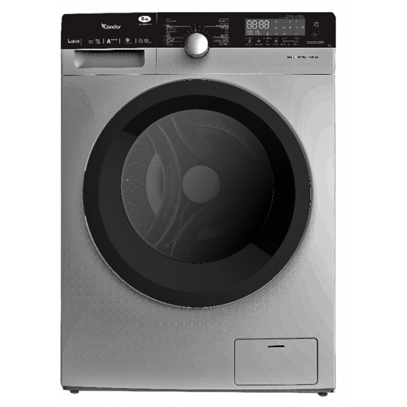 Machine à laver CONDOR 10 Kg Gris, WAFXU441L2D - Kokta Home