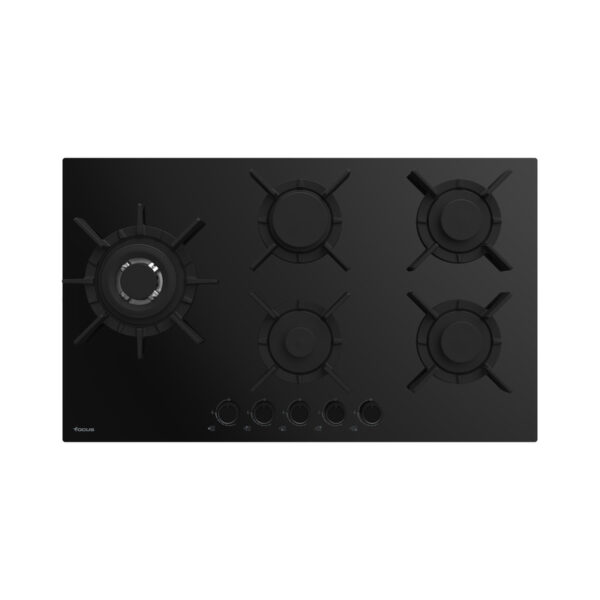 Plaque de cuisson FOCUS 5 Feux 86 cm Vitro Noir F.4179B