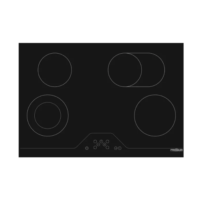 Plaque électrique PREMIUM 84Cm Noir PVC84