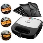 Appareil à Sandwich RUSSELL HOBBS 3en1 750W Noir/Inox 24540-56