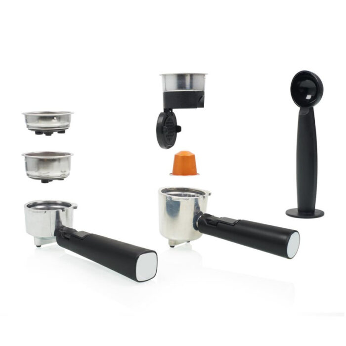 Machine à espresso PRINCESS et à capsules 850W 1.5 Inox/Noir 249413