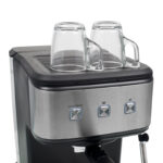 Machine à espresso PRINCESS et à capsules 850W 1.5 Inox/Noir 249413