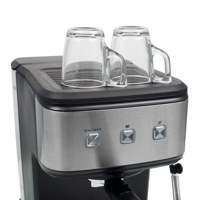 Machine à espresso PRINCESS et à capsules 850W 1.5 Inox/Noir 249413