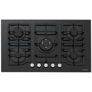 plaque de cuisson encastrable silverline cs5406b01 5 feux 90 cm noir