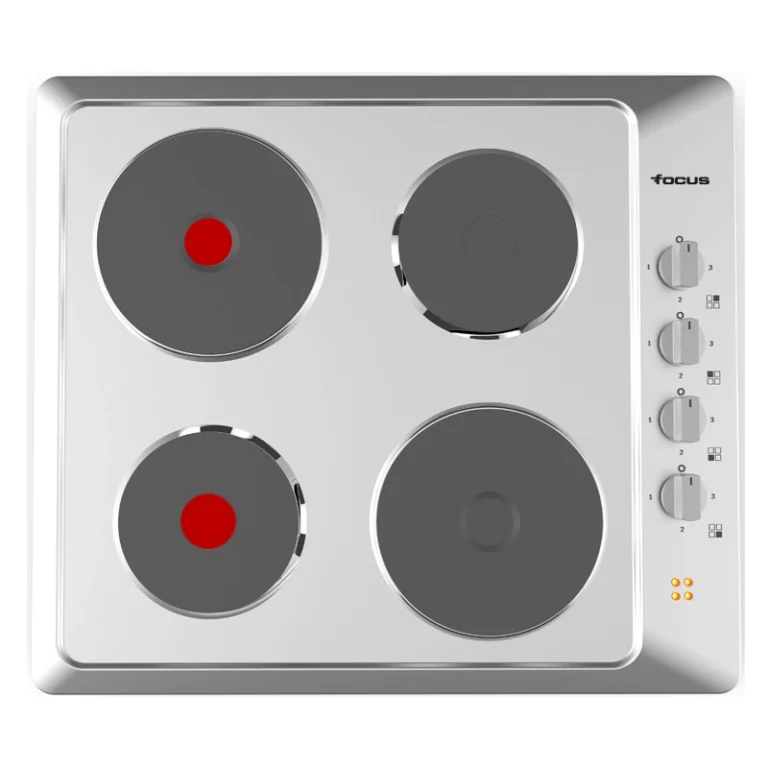 Plaque électrique FOCUS 4 Feux Inox F.814X