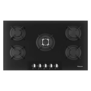 Plaque de cuisson FOCUS 5 Feux 86 cm Vitro Noir F.4179B