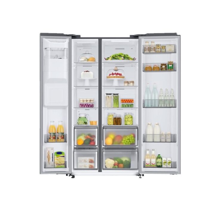 refrigerateur samsung side by side no frost rs68a8820sl 609 litres silver