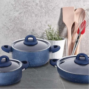 set de 7 pieces korkmaz a2893 bella granite azura bleu 1