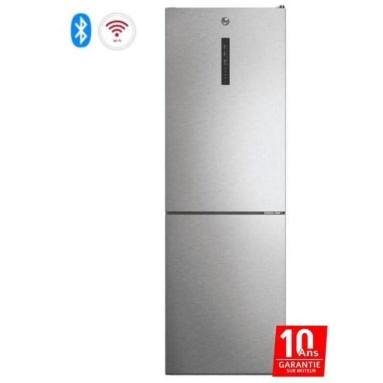 Réfrigérateur Combiné HOOVER 341 L Inox HOCE7T618EX