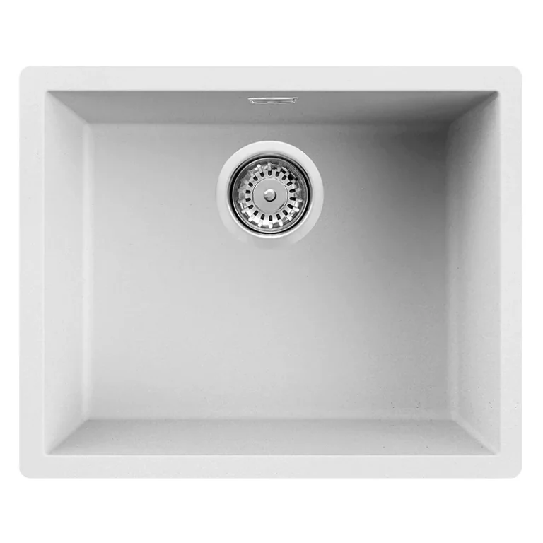 Évier Focus sous-plan Graniteck 56 Cm SMILE.56W Blanc