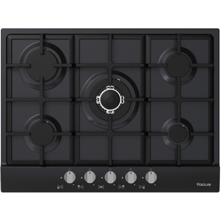 plaque-de-cuisson-focus-f4078BS-5-feux-70-cm-noir