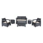 Salon Carthage SOTUFAB Plast 6 Personnes CHS057