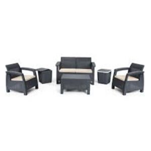Salon Carthage SOTUFAB Plast 6 Personnes CHS057