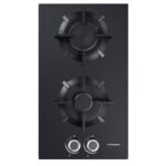 Plaque de cuisson PREMIUM 60Cm 2 Feux Vitre Noir AP32.BS02