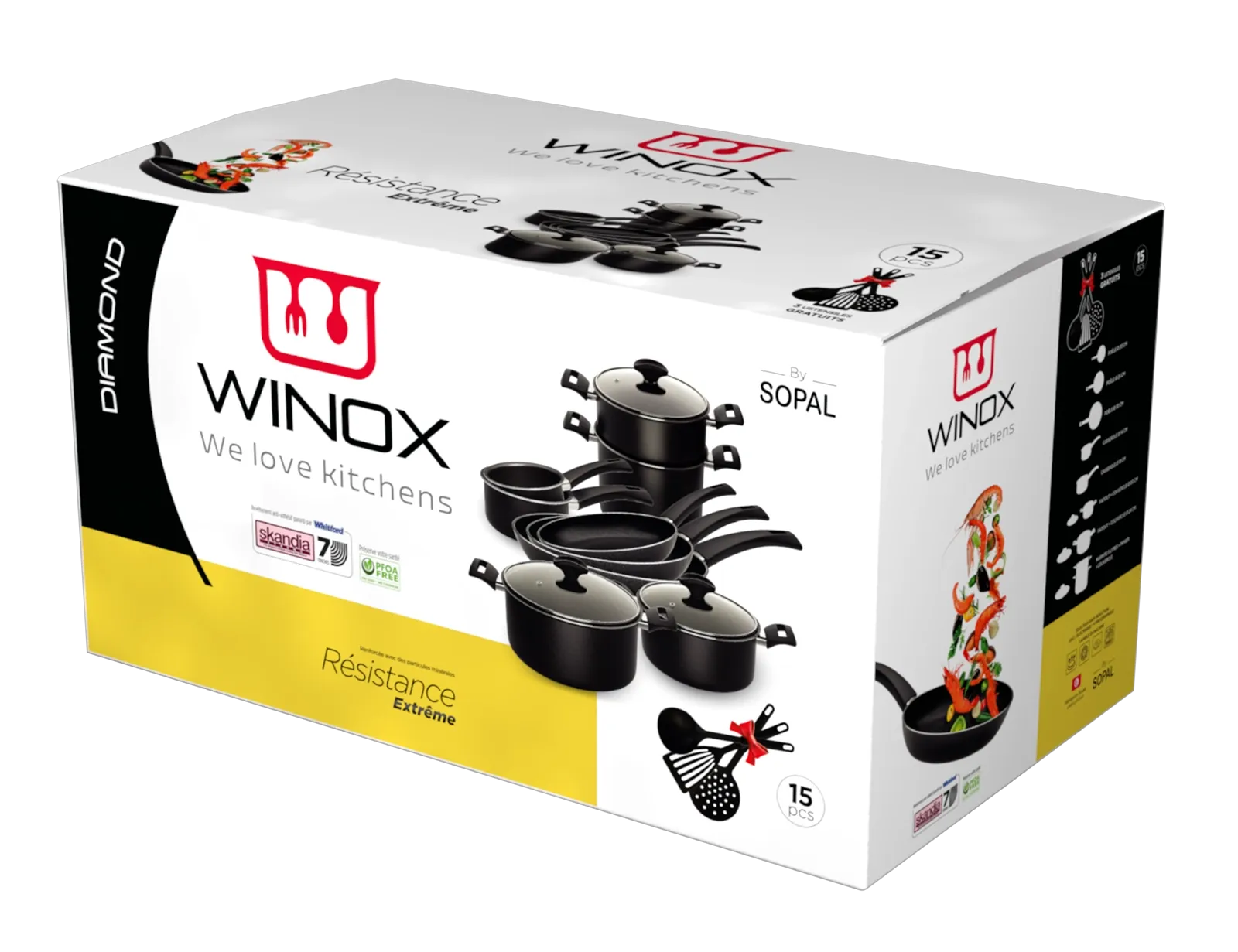 Batterie Winox 15 P Série Diamond Noir - W20415B