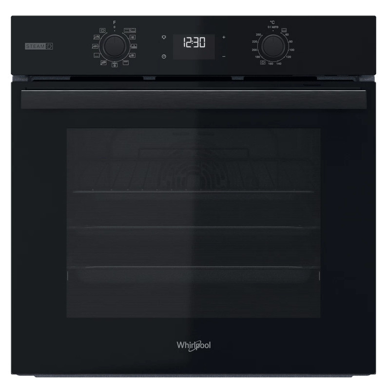 four electrique encastrable whirlpool noir