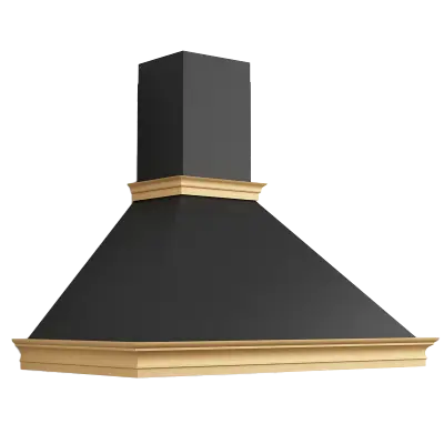 ﻿Hotte PREMIUM RUSTIQUE Noir ELIZA.60