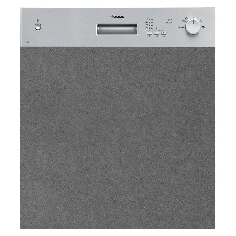 Lave-vaisselle FOCUS Semi encastrable 12 couverts Inox F.500X