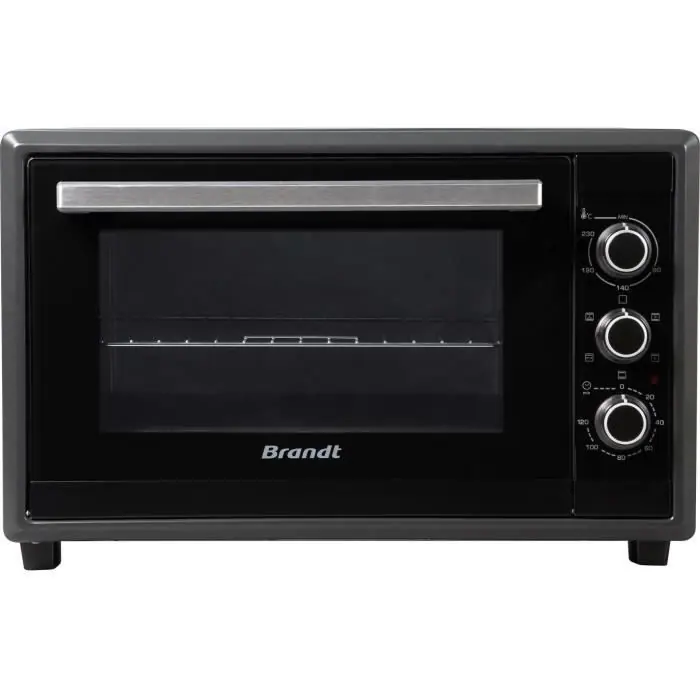 Mini four BRANDT Noir, Chaleur tournante FC55MUB