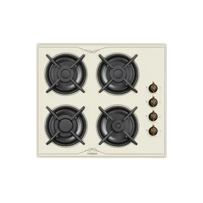 Plaque de cuisson PREMIUM 4 Feux Rustique Crème APR641.C01