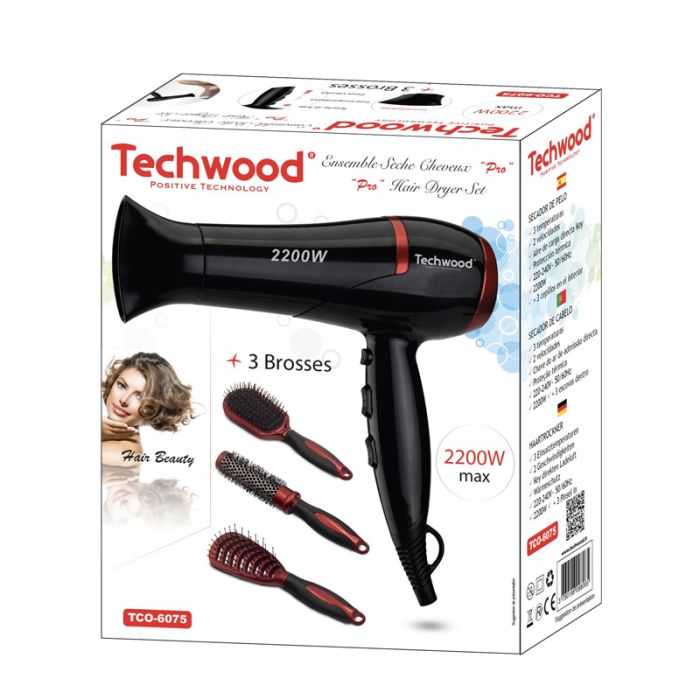sèche cheveux techwood tco-6075