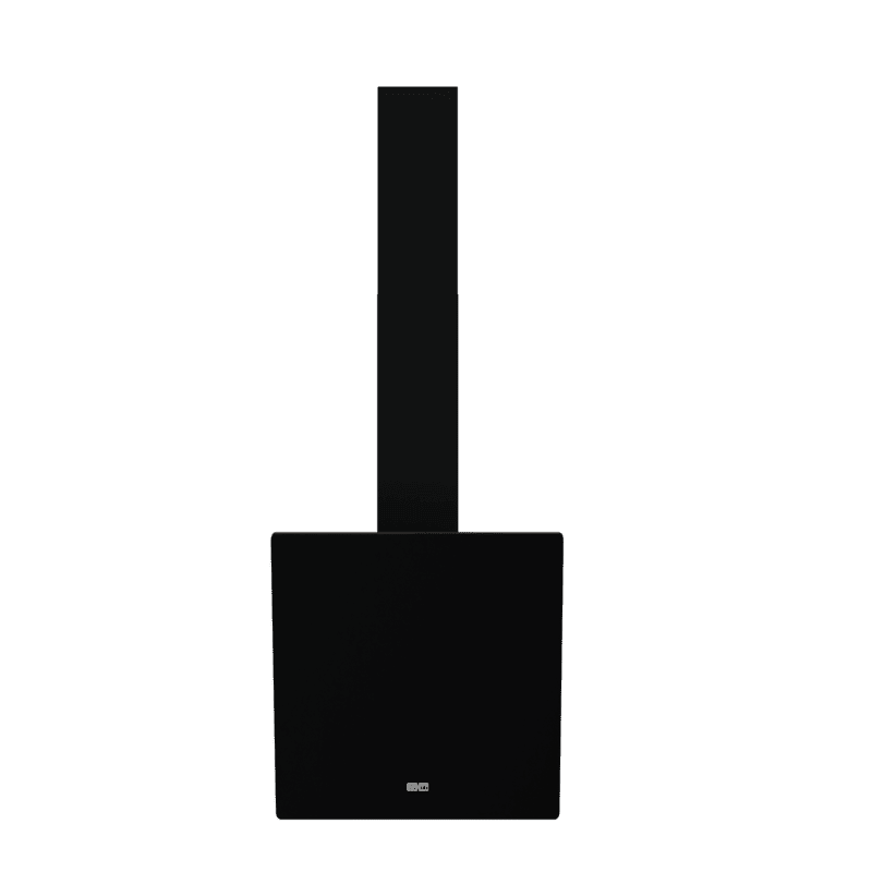 Hotte design INFINITY 60 cm Verre Noir AGW5016-60 B