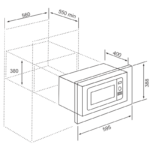 Micro-ondes Premium 25 Litres