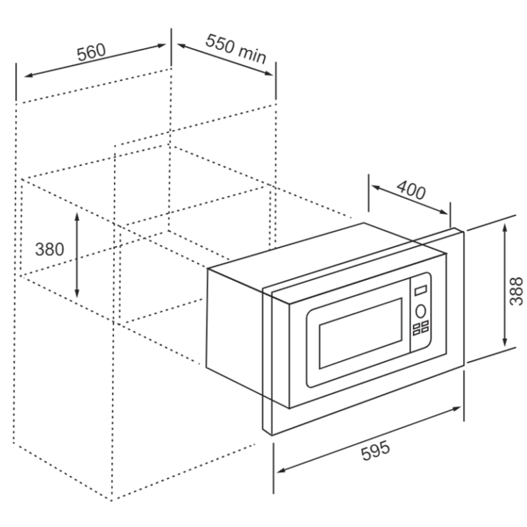 Micro-ondes Premium 25 Litres