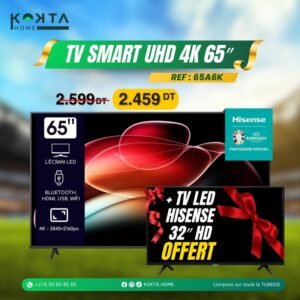 TV HISENSE 65" Smart UHD 4K 65A6K