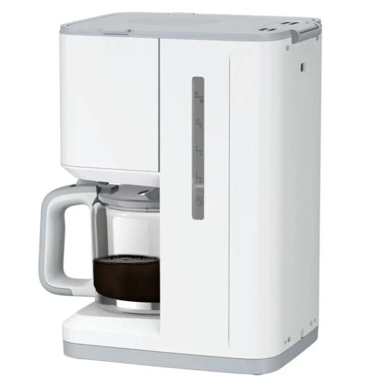 Cafétière électrique TEFAL 1000W 1,25L Blanche CM693110