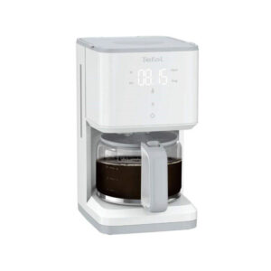 Cafétière électrique TEFAL 1000W 1,25L Blanche CM693110