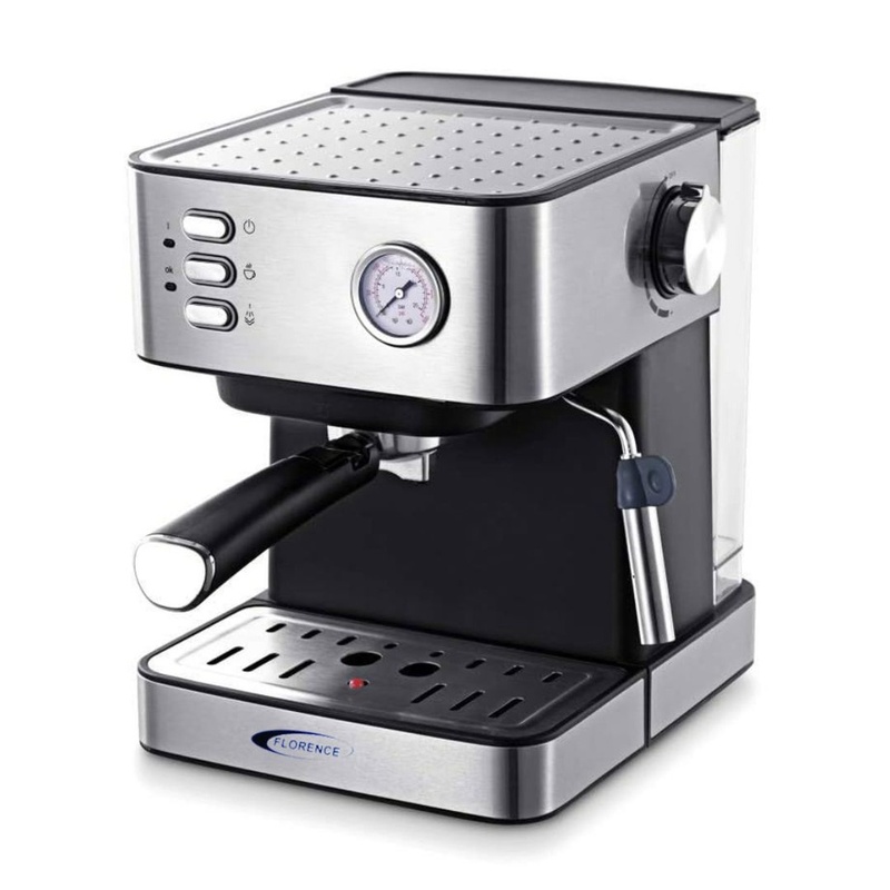 Machine à Café Expresso Florence 1200W 15 bars Noir AG-6861