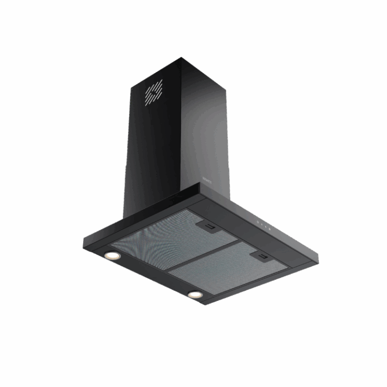 Hotte Décorative INFINITY 60Cm Verre Noir AGT2023-60B