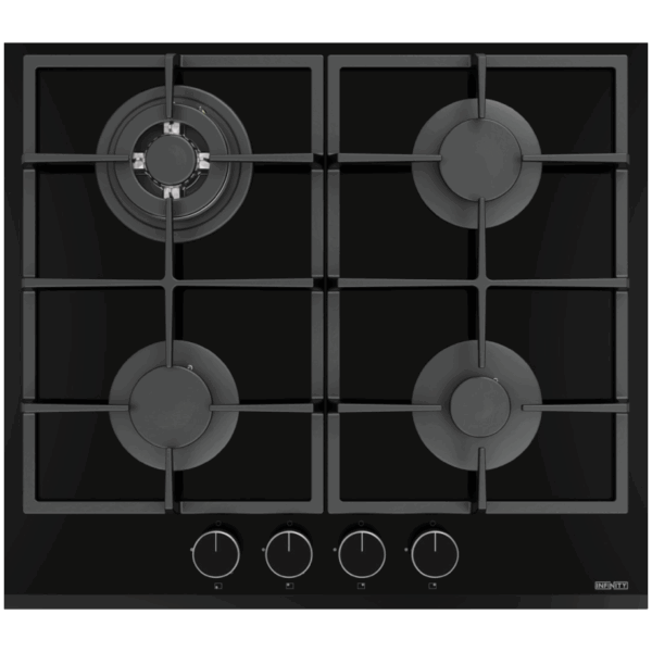 Plaque de cuisson INFINITY 4 Feux Vitro Noir H6021P07IS