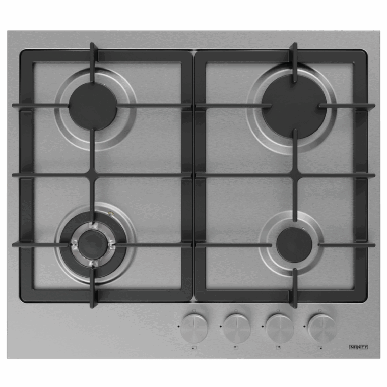 Plaque de cuisson INFINITY 4 Feux Fonte Inox H6504P27IS