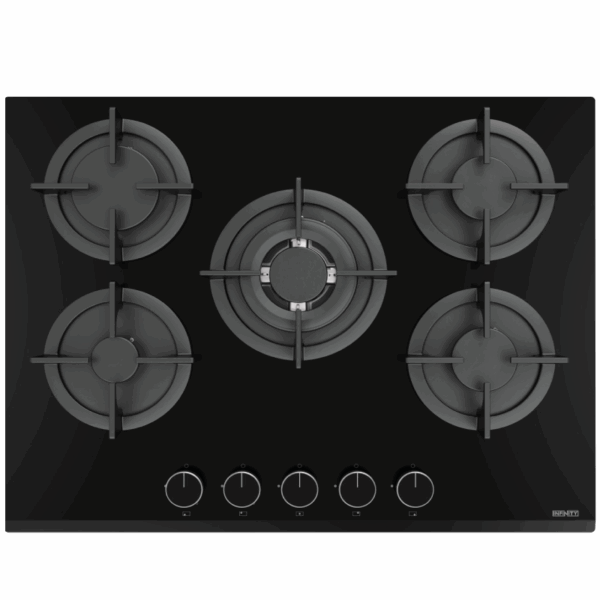 Plaque de cuisson INFINITY 5 Feux 70 Cm Vitro Noir H7010P30B