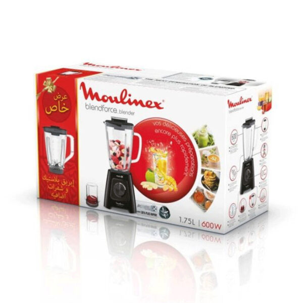 Blender MOULINEX 1,75L 600W Noir LM42R810