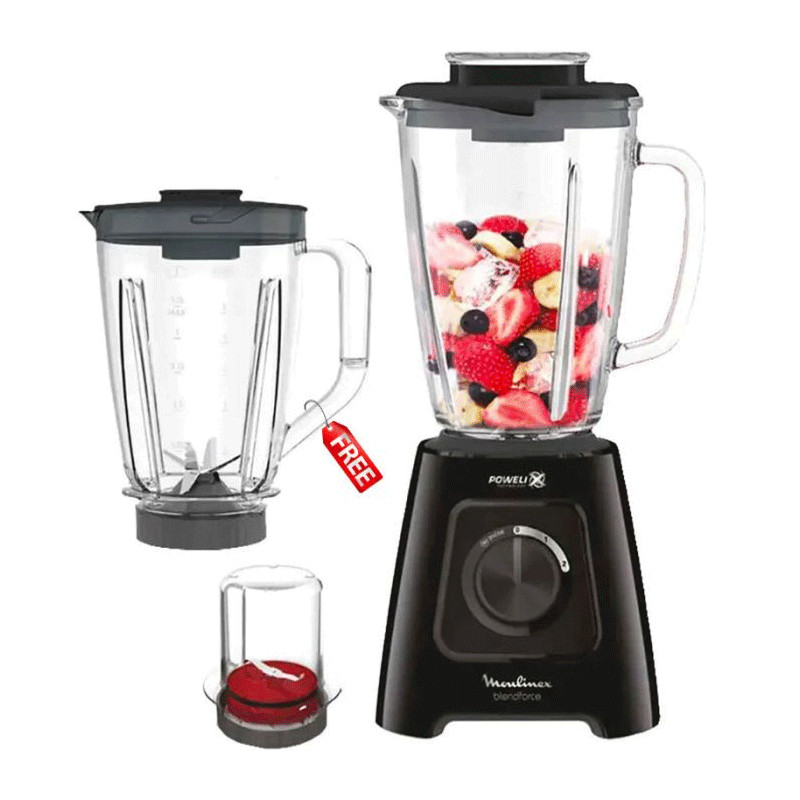 Blender MOULINEX 1,75L 600W Noir LM42R810
