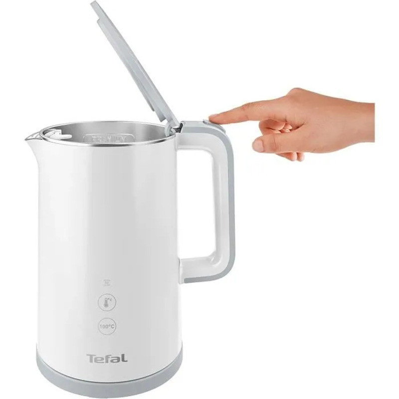 Bouilloire Sense TEFAL 1,5L 1500W Blanche KO693110