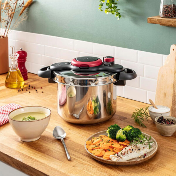 Cocotte TEFAL Clipso Minute Easy 6L Noir/Inox P4620768