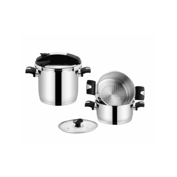 Batterie de cuisine TEM COSMOS 6 en 1 en Inox 18/10 W40105B
