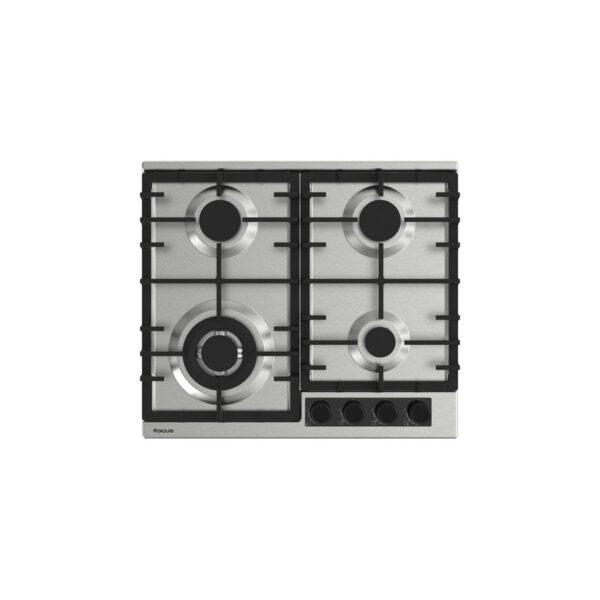 Plaque de cuisson FOCUS 4 Feux Fonte Inox 60 Cm F.8002XS