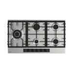 Plaque de cuisson FOCUS 5 Feux Fonte Inox 90 Cm F.8014XS