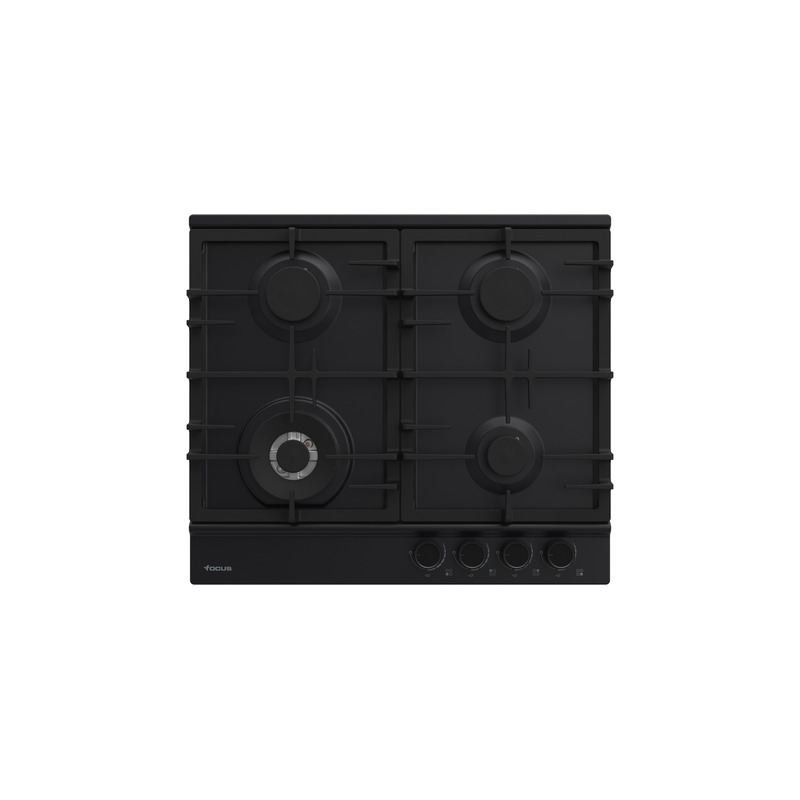 Plaque de cuisson FOCUS 4 Feux Fonte 60 cm Noir F.8004BS