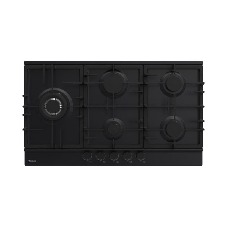 Plaque de cuisson FOCUS 5 Feux 86 Cm Noir F.8017BS