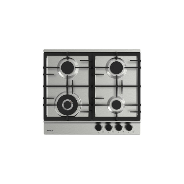 Plaque de cuisson FOCUS 4 Feux Fonte 60 cm Inox F.8004XS