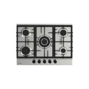 Plaque de cuisson FOCUS 5 Feux Fonte 70 cm Inox F.8011XS
