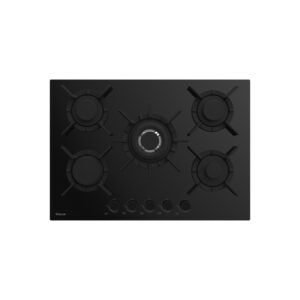 Plaque de cuisson FOCUS 5 feux 70 cm Fonte Vitro Noir F.417B