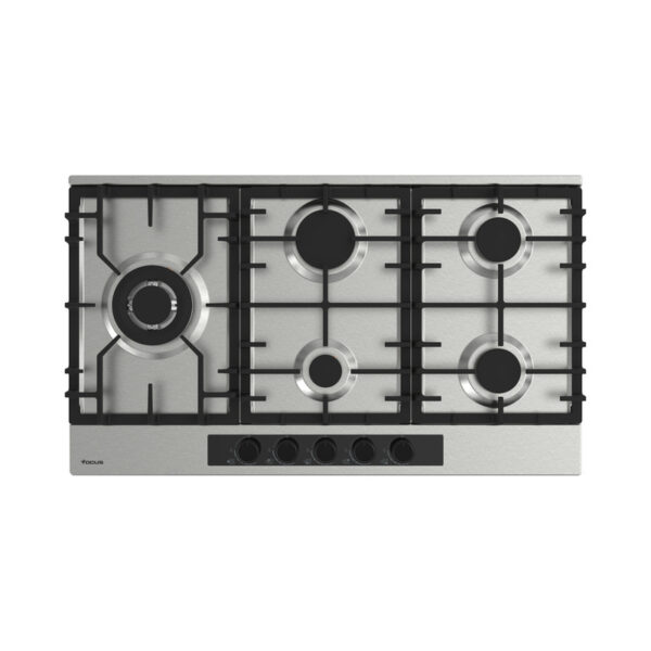 Plaque de cuisson FOCUS 5 Feux Inox 90 Cm F.414X