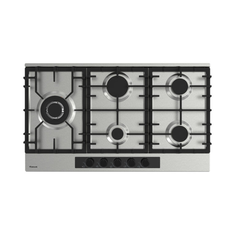 Plaque de cuisson FOCUS 5 Feux Inox 90 Cm F.414X